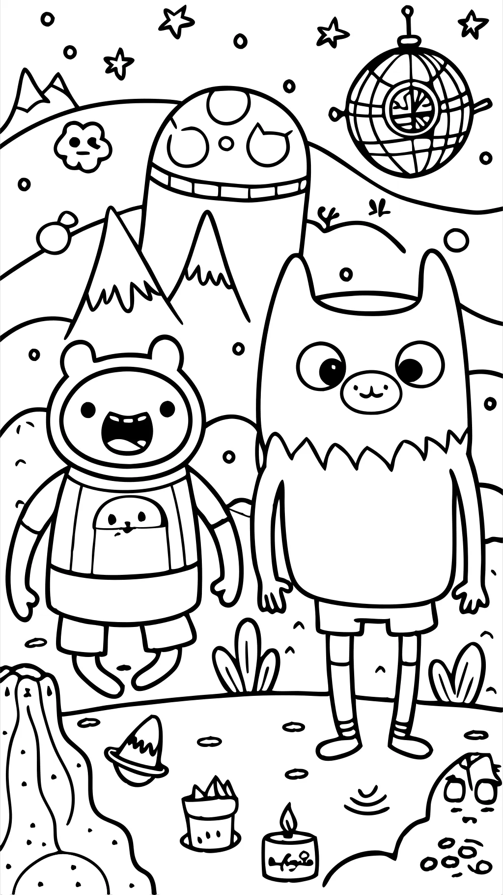 coloring pages adventure time